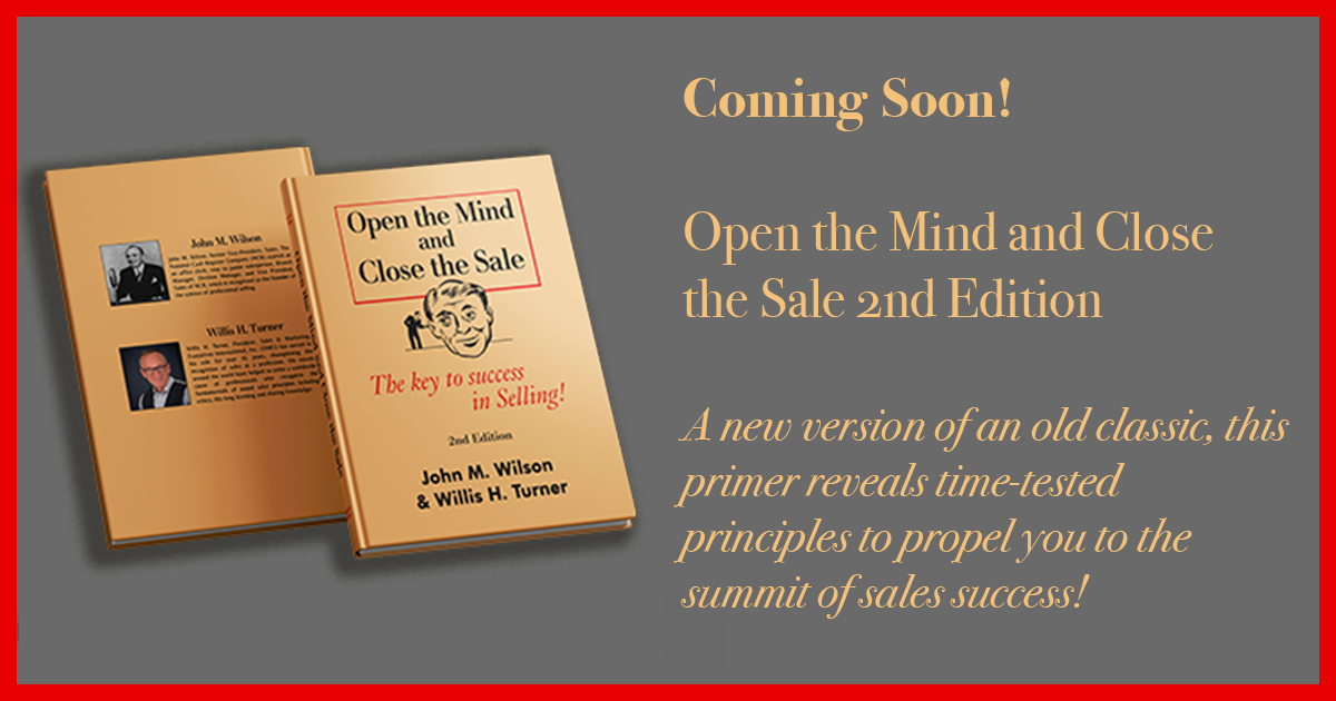 Open the mind and close the sale book