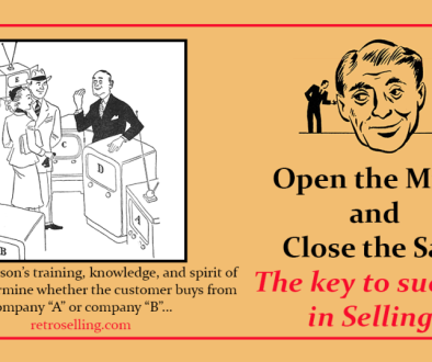 Open the mind and close the sale